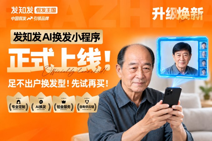 H-AI换发-发知发假发王国假发连锁品牌-高端假发定制