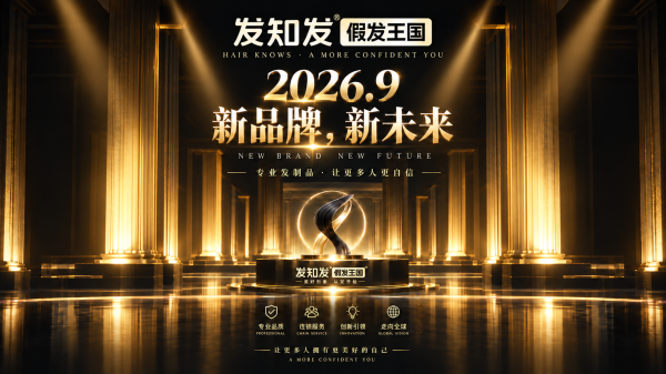 品牌焕新升级｜铂贝卡假发王国升级为发知发假发王国